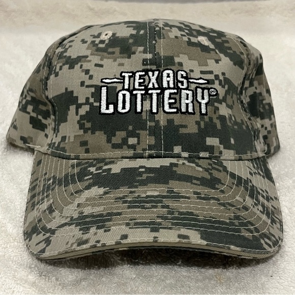 Texas Lottery Adjustable Camouflage Cap in support of Texas Education & Veterans - Picture 2 of 8